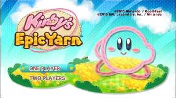 Kirby's Epic Yarn screen shot title